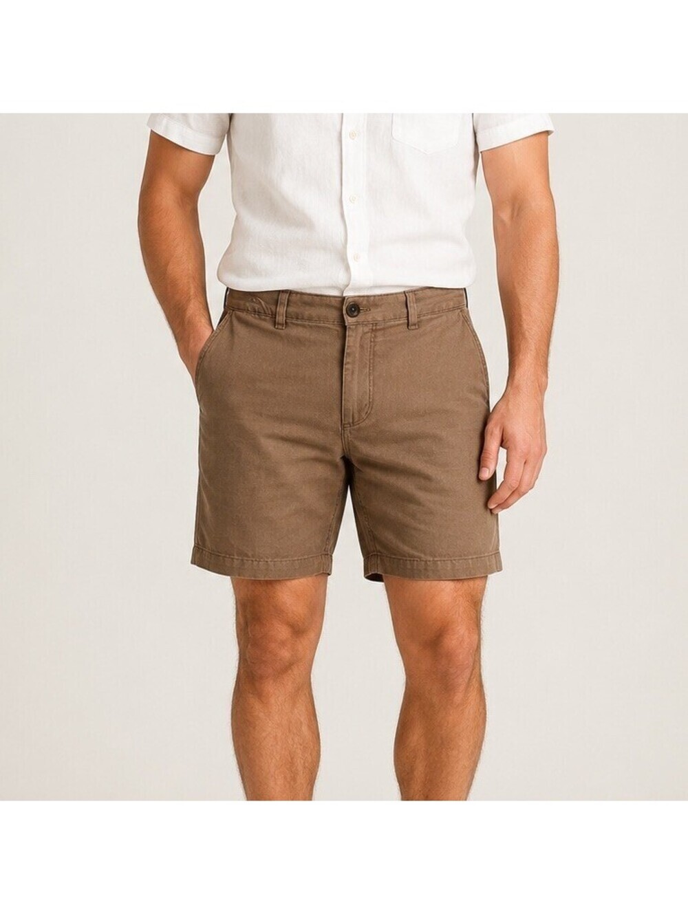 Banana Republic Tan Linen Blend Shorts Size 30 Casual Preppy Coastal Beach
